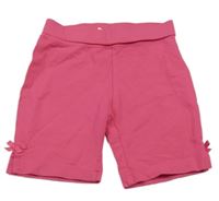 Tmavoružové elastické kraťasy s mašľami H&M