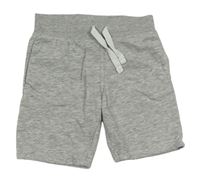 Sivé melírované teplákové kraťasy H&M
