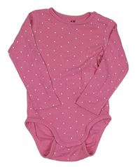 Ružové bodkovaná é body H&M