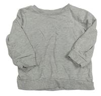 Sivá melírovaná mikina H&M