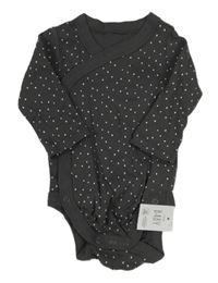 Nové - tmavosivé bodkovaná é zavinovací body George