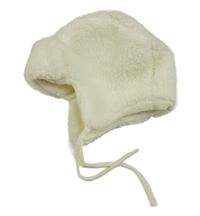 Smetanová huňatá podšitá beranice 