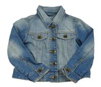 Svetlomodrá rifľová bunda s vreckami C&A