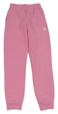 Růžové tepláky s logem - Adidas