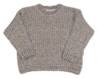 Lila-růžový třpytivý svetr H&M