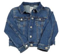 Tmavomodrá rifľová bunda s vreckami Denim Co.