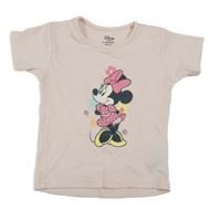 Svetloružové tričko s Minnie Primark