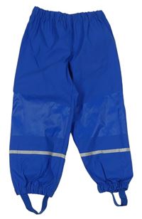 Modré nepromokavé nohavice s pruhmi Lupilu
