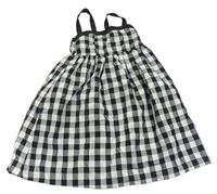 Černo-bílé kostkované šaty H&M