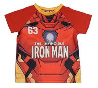 Červené sportovní tričko - IronMan Marvel