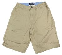 Béžové plátenné chino kraťasy H&M