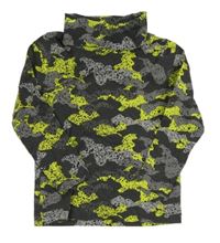 Šedo-neonově žlutý army rolák Lupilu
