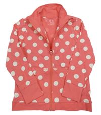 Ružová bodkovaná á prepínaci mikina Tchibo