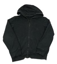 Čierna prepínaci mikina s kapucňou