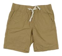 Béžové plátěné kraťasy H&M