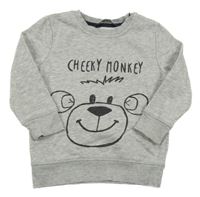 Svetlosivá mikina s opičkou George