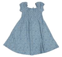 Svetlomodré kvetované šaty Primark