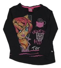Čierne tričko s dívkou - Monster High
