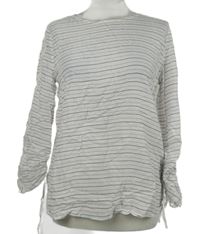 Dámska biela prúžkovaná blúzka Esprit