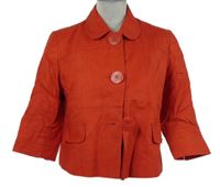 Dámský červený lněný kabátek Debenhams