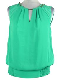 Dámská zelená šifonová balonová halenka XoXo