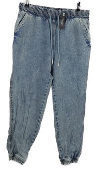 Nové - Dámské modré plísňové jogger rifle TU 