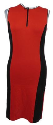 Dámske červeno-čierne šaty s pruhmi FB Sister