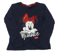 Tmavomodré tričko s Minnie zn. Disney