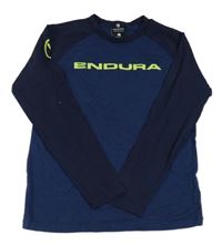 Tmavomodré tričko s nápisom Endura