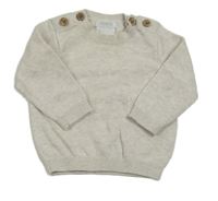 Světlebéžový lehký svetr s ponorkou Mamas&Papas