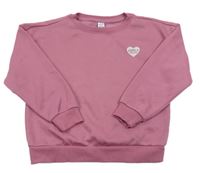 Vínová mikina so srdiečkom a nápisom Dopodopo