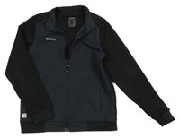 Tmavošedo-čierna športová prepínaci mikina Decathlon