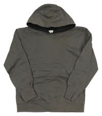 Sivá mikina s kapucňou