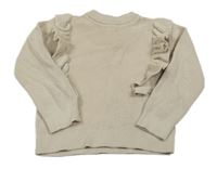 Béžový sveter s volánikmi H&M