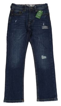 Nové - Tmavomodré slim rifle Denim Co.