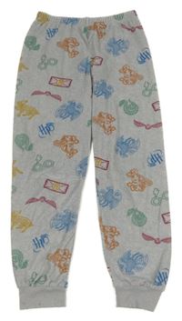 Šedé plyšové pyžamové kalhoty - Harry Potter 