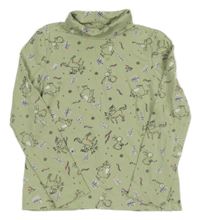 Světlezelený rolák se zvířátky C&A