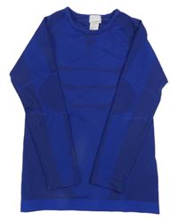 Zafírové funkčné tričko so vzorom