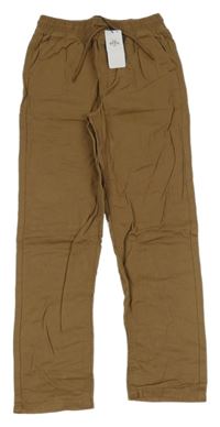 Nové - Hnědé plátěné kalhoty Denim Co.