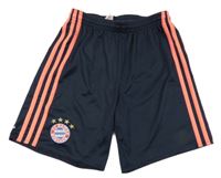 Tmavomodro-ružové športové kraťasy s pruhy - FC. Bayern Adidas