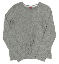 Sivý melírovaný ľahký sveter S. Oliver