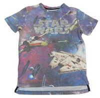 Farebné vzorované tričko so Star Wars