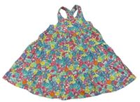 Farebné kvetinové bavlnené šaty zn. Mothercare