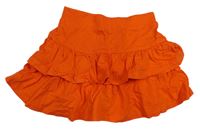 Oranžová vrstvená sukňa C&A
