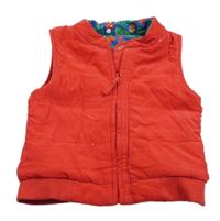 Červená menšestrová obojstranná zateplená vesta Toby Tiger