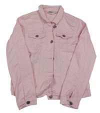 Svetloružová rifľová bunda Alive