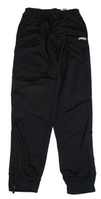 Nové - Černé sportovní kalhoty s logem Jako