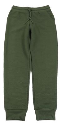 Khaki vzorované tepláky Primark