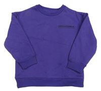 Fialová mikina s nápisom Primark