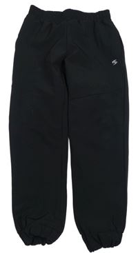 Černé šusťákové kalhoty s potiskem Souluxe